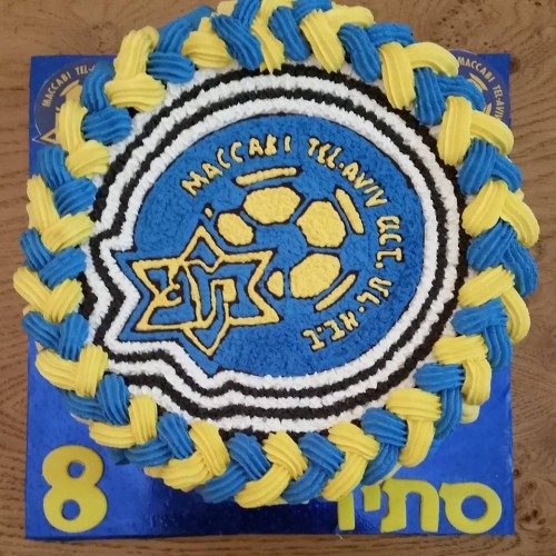עוגת יום הולדת מכבי תל אביב - זילוף